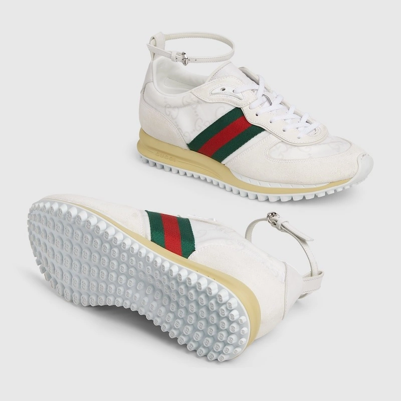 Gucci Re-Web Trainer White Sneakers - GCC208