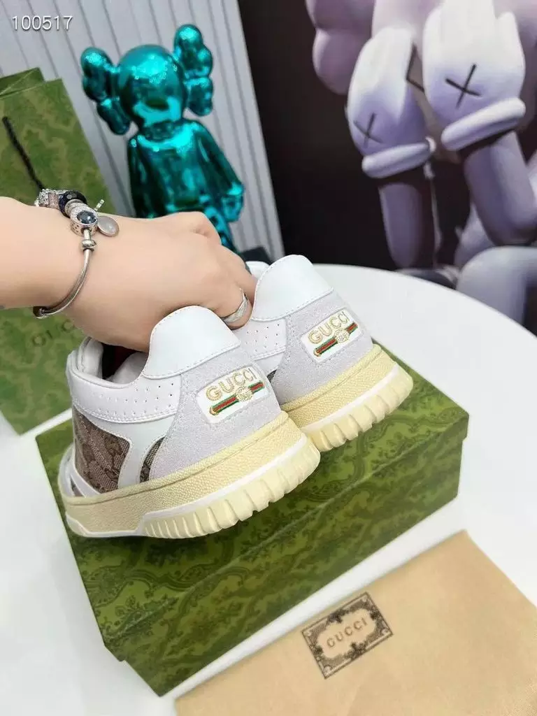 Gucci Re-Web Trainer White Sneakers - GCC208