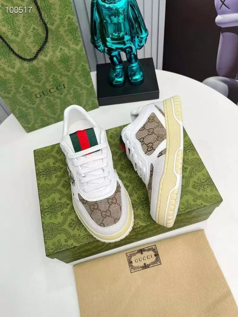 Gucci Re-Web Trainer White Sneakers - GCC208