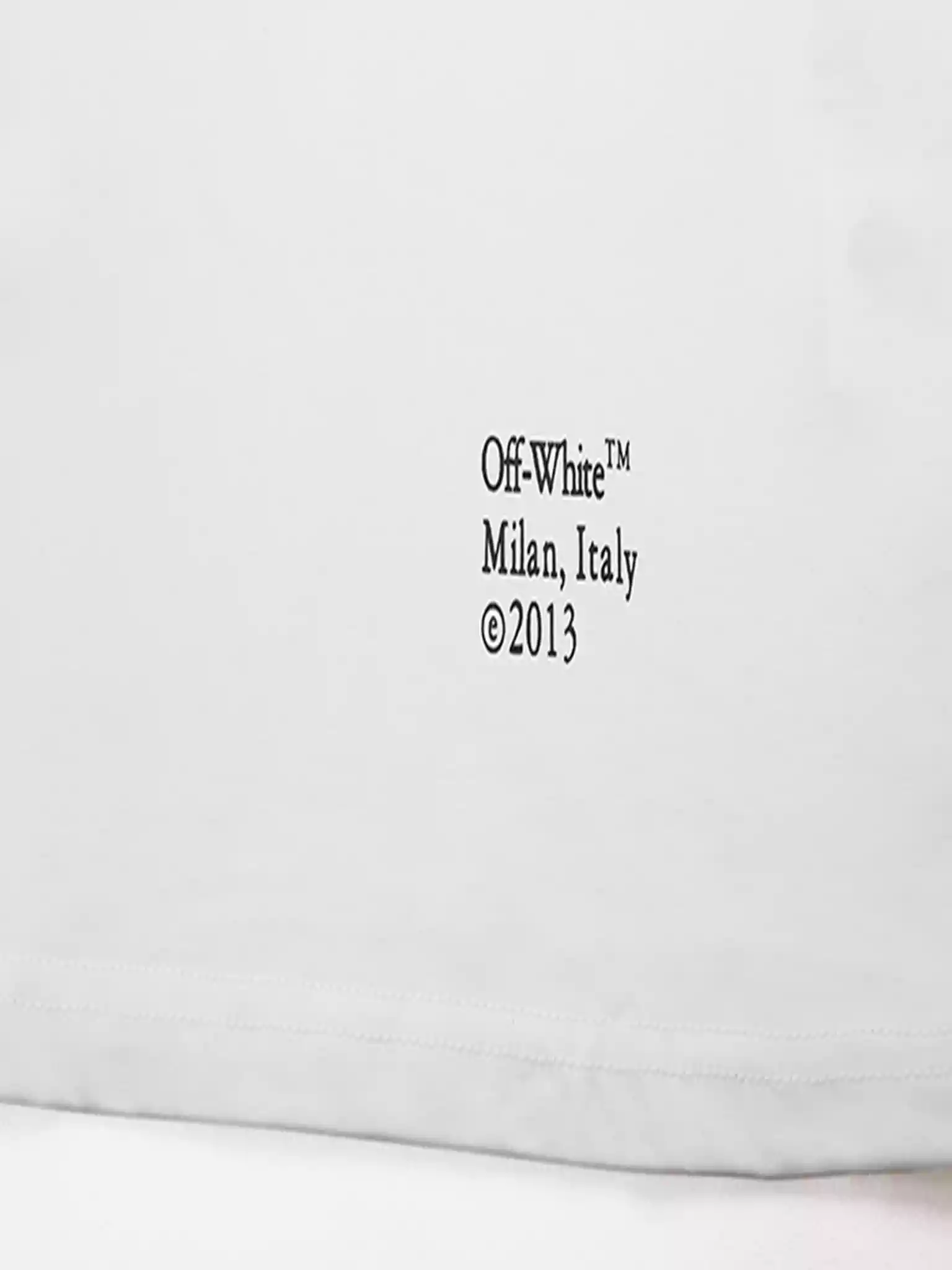 WHITE CARAVAGGIO PAINTING S/S T-SHIRT - OWS017 WHITE CARAVAGGIO PAINTING S/S T-SHIRT