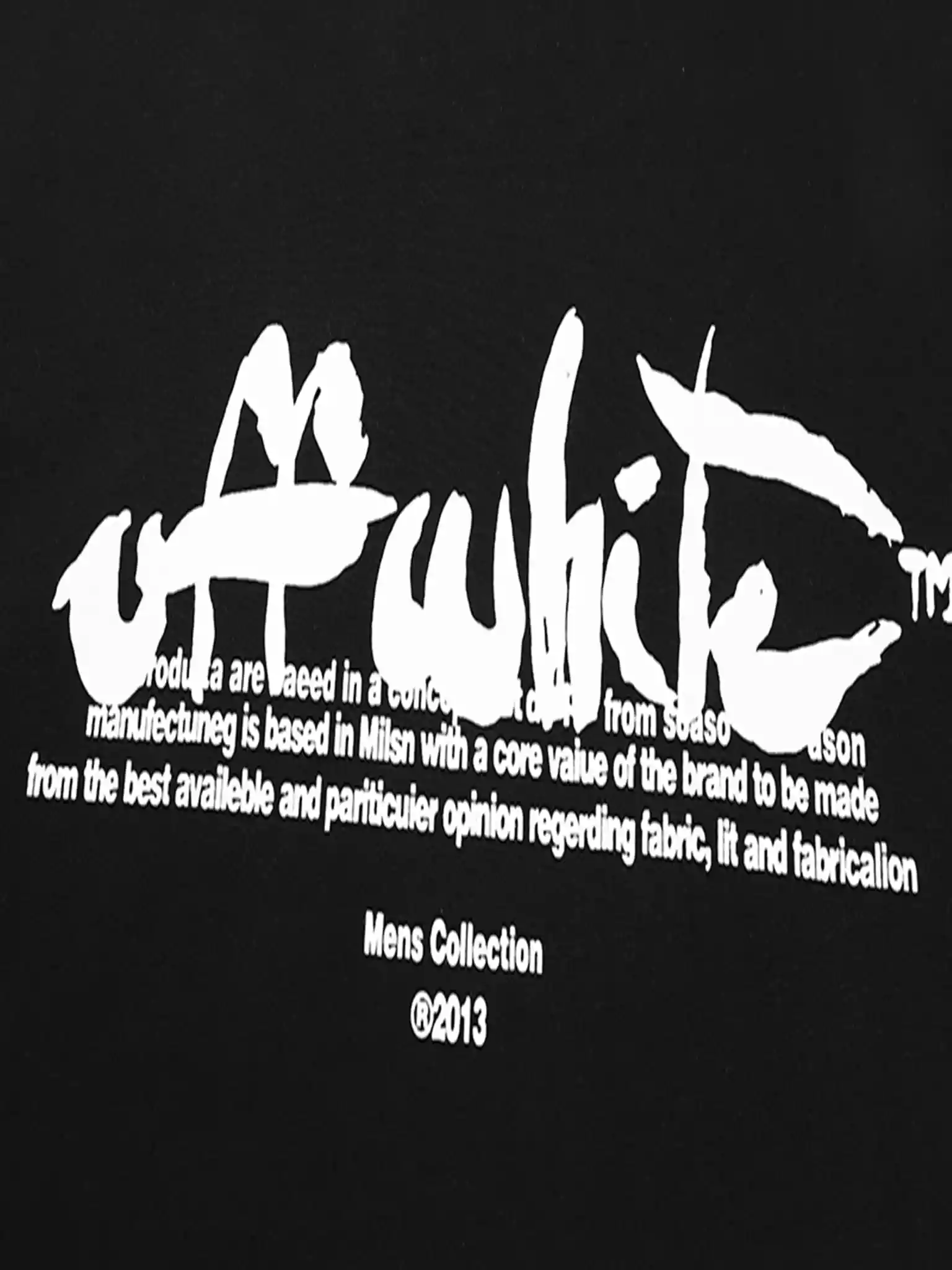 PAINT SCRIPT OVER SKATE S/S TEE IN BLACK - OWS019 PAINT SCRIPT OVER SKATE S/S TEE IN BLACK