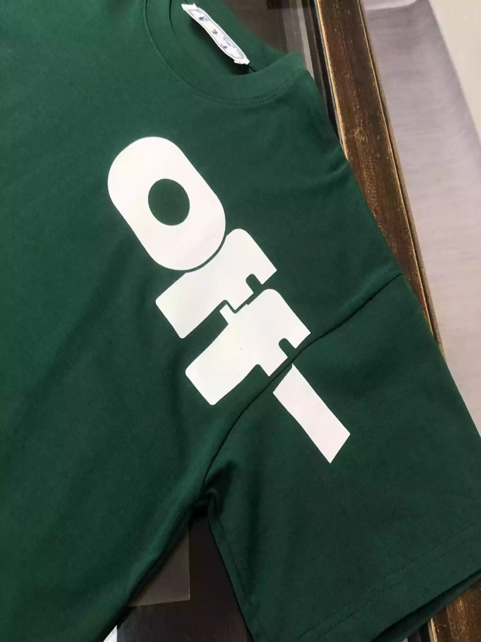 GREEN TYPE GRAPHIC S/S T-SHIRT IN GREEN - OWS040 GREEN TYPE GRAPHIC S/S T-SHIRT IN GREEN