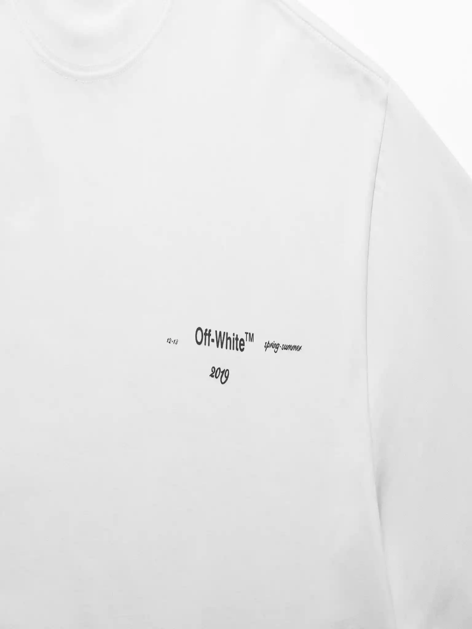 Off White Colour Painting Diagonals Arrows Tee White - OWS009 Off White Colour Painting Diagonals Arrows Tee White