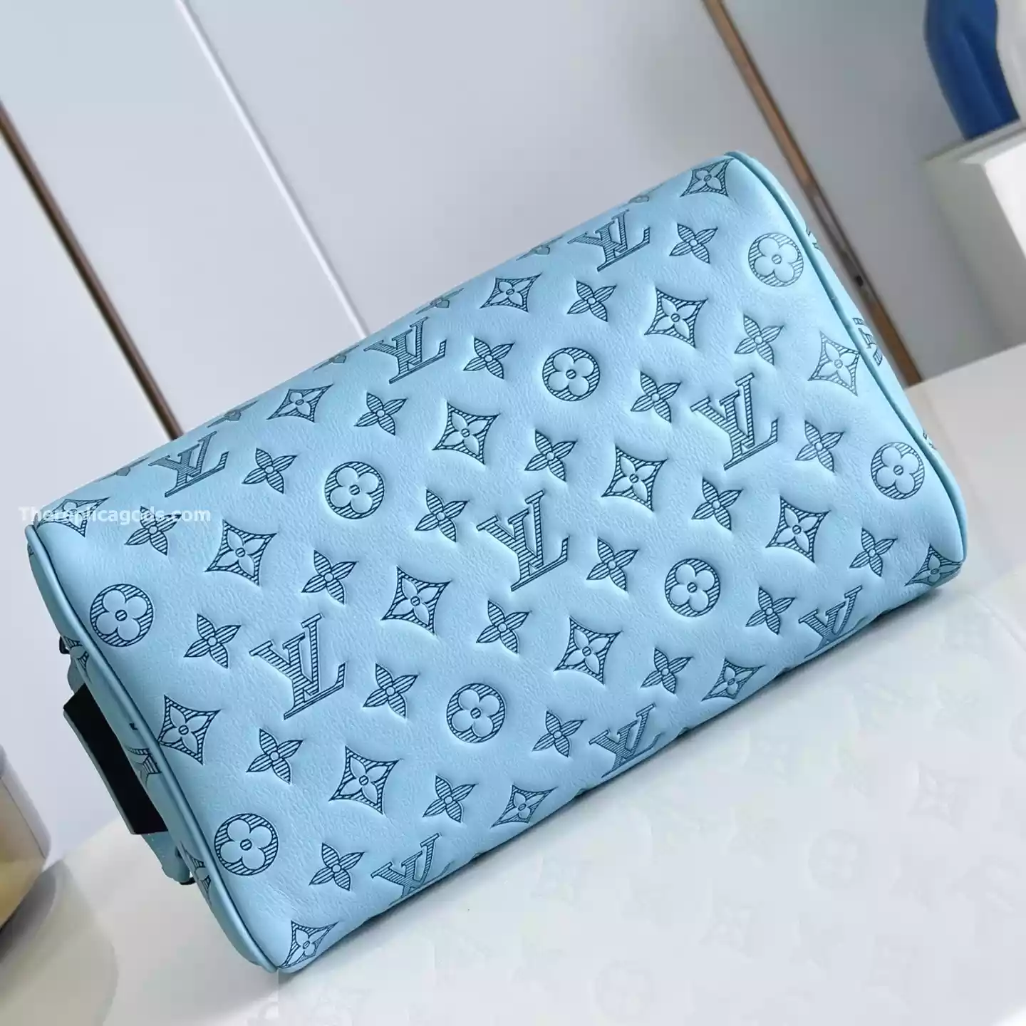 DOPP KIT BLUE MONOGRAM SHADOW - LW302 DOPP KIT BLUE MONOGRAM SHADOW