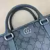 GUCCI MEN'S OPHIDIA GG CANVAS MEDIUM TOTE BAG GREY 2023 - BG097 GUCCI MEN'S OPHIDIA GG CANVAS MEDIUM TOTE BAG GREY 2023