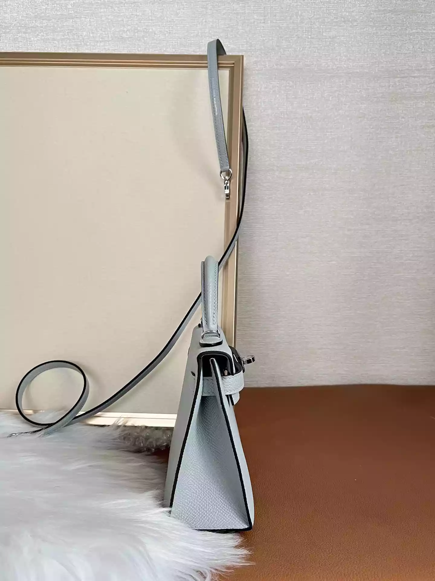 Hermès Bleu Glacier Epsom Mini Kelly 20 II Palladium Hardware - HW191 Hermès Bleu Glacier Epsom Mini Kelly 20 II Palladium Hardware