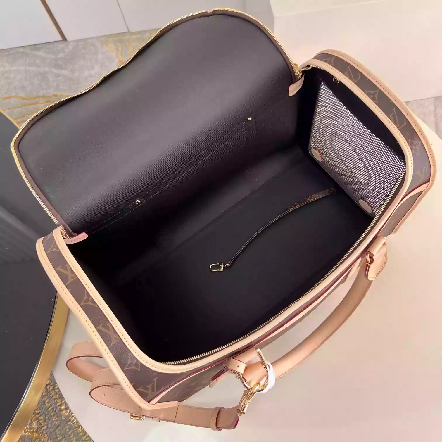 DOG CARRIER 40 MONOGRAM COATED CANVAS M45662 - LW375 DISCOVERY BACKPACK PM SKY BLUE MONOGRAM CANVAS