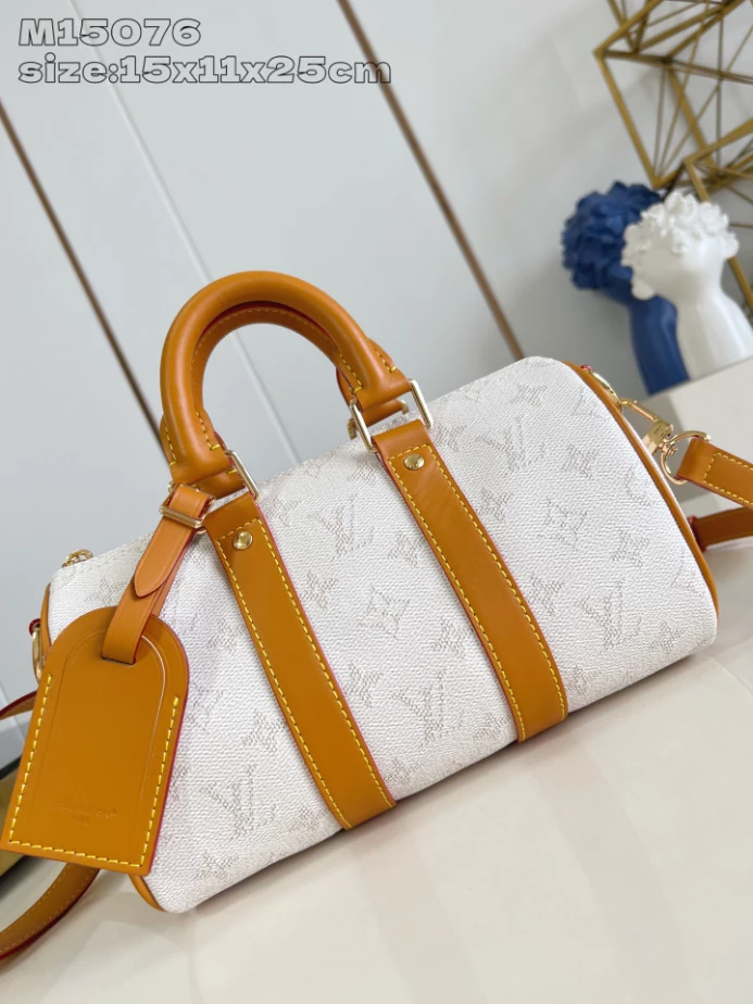 KEEPALL BANDOULIERE 25 BROWN MONOGRAM HERITAGE CANVAS M15076 - LW417 DISCOVERY BACKPACK PM SKY BLUE MONOGRAM CANVAS