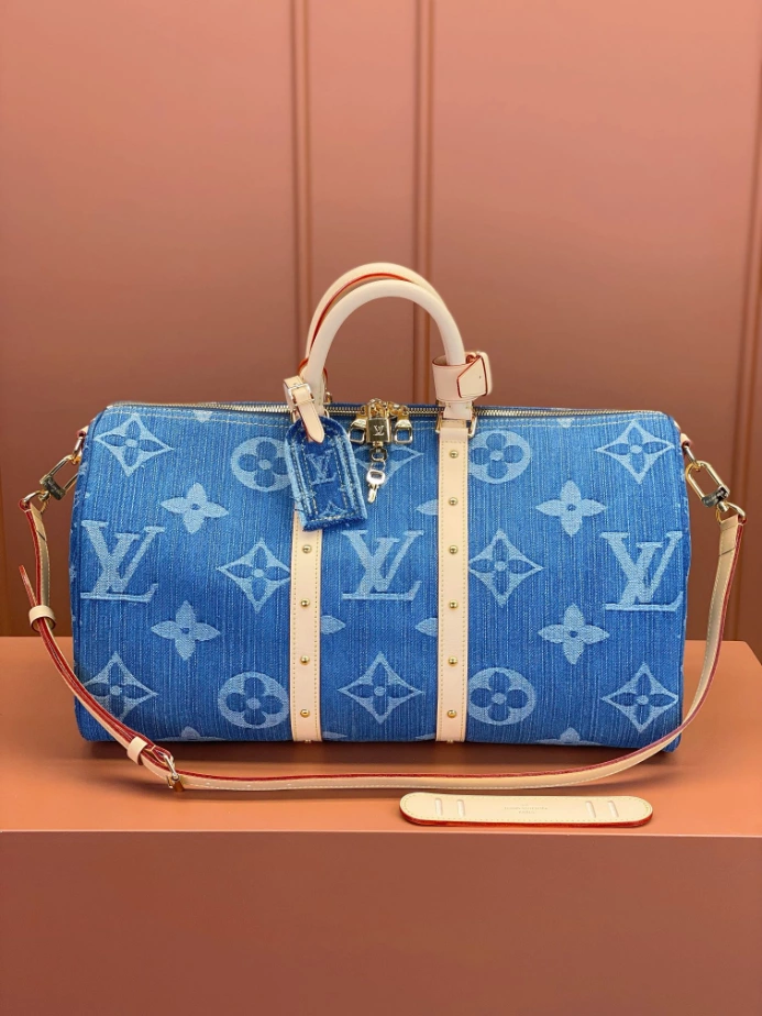 KEEPALL BANDOULIERE 45 BAG MONOGRAM DENIM M24315 - LW370 DISCOVERY BACKPACK PM SKY BLUE MONOGRAM CANVAS