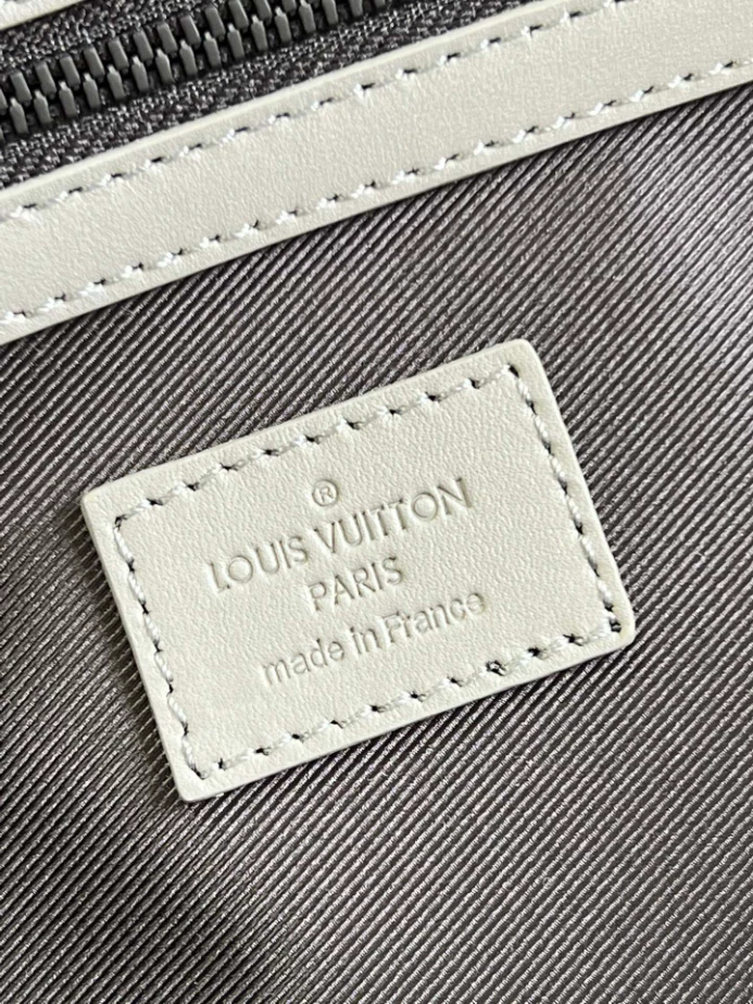 KEEPALL BANDOULIERE 50B G65 IN ANTHRACITE GRAY M46117 - LW361 DISCOVERY BACKPACK PM SKY BLUE MONOGRAM CANVAS