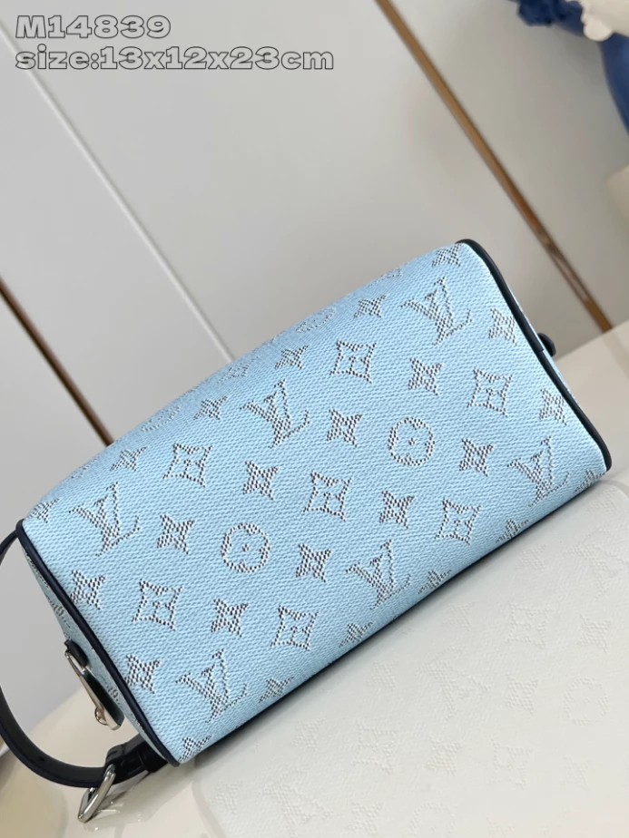 LOCKER DOPP KIT BLUE MONOGRAM HERITAGE CANVAS M14839 - LW385 DISCOVERY BACKPACK PM SKY BLUE MONOGRAM CANVAS