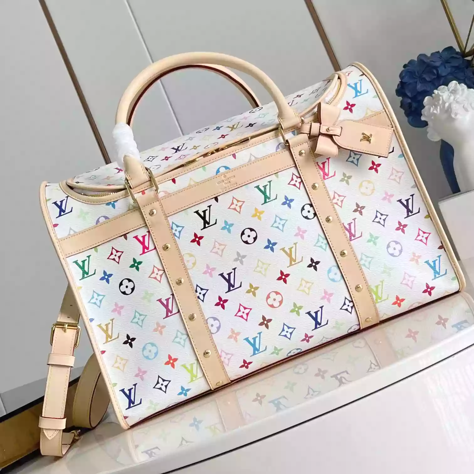 LV X TM DOG BAG AUTRES TOILES MONOGRAM M13741 - LW381 DISCOVERY BACKPACK PM SKY BLUE MONOGRAM CANVAS