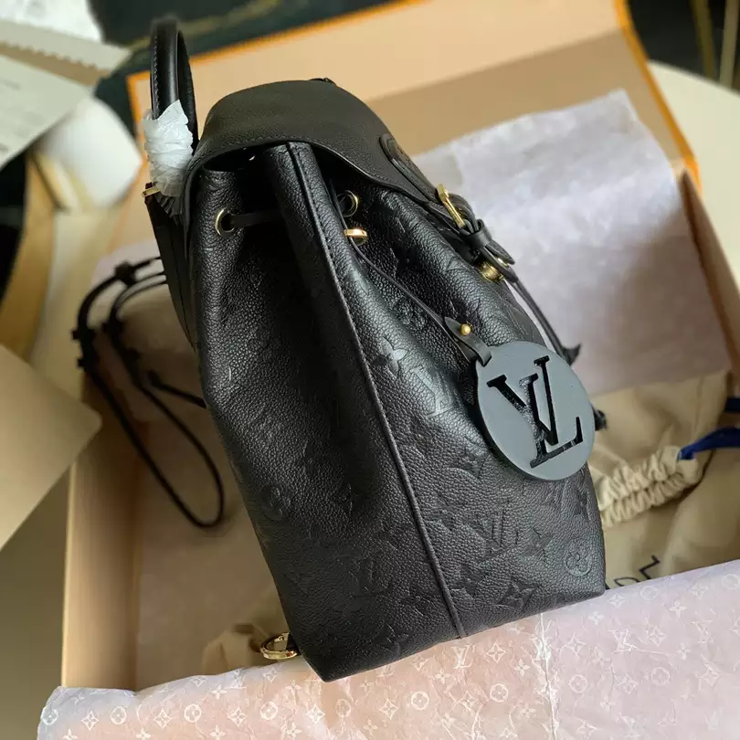 MONTSOURIS BACKPACK BLACK MONOGRAM EMPREINTE M45205 - LW346 DISCOVERY BACKPACK PM SKY BLUE MONOGRAM CANVAS