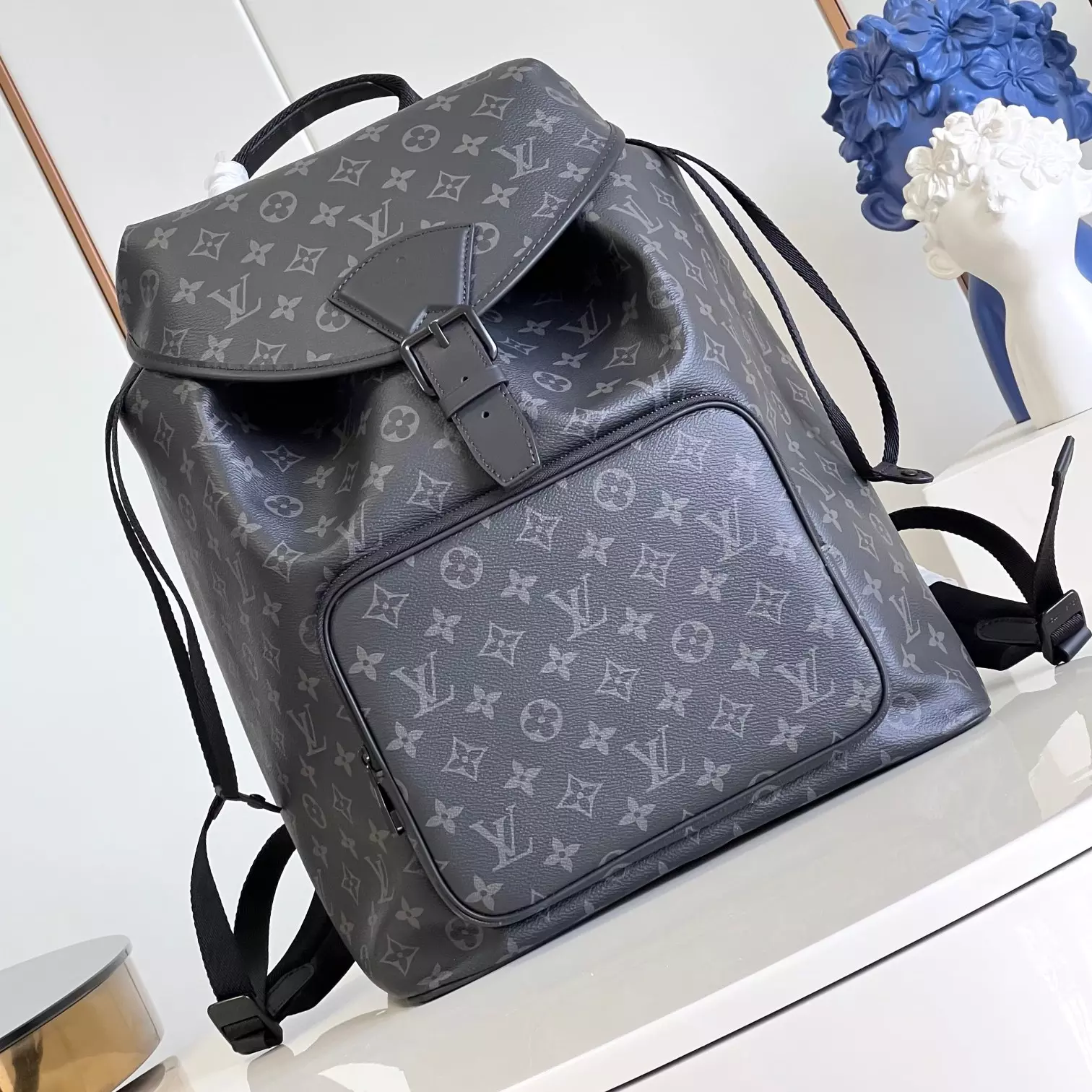 MONTSOURIS BACKPACK MONOGRAM ECLIPSE CANVAS M46683 - LW342 DISCOVERY BACKPACK PM SKY BLUE MONOGRAM CANVAS