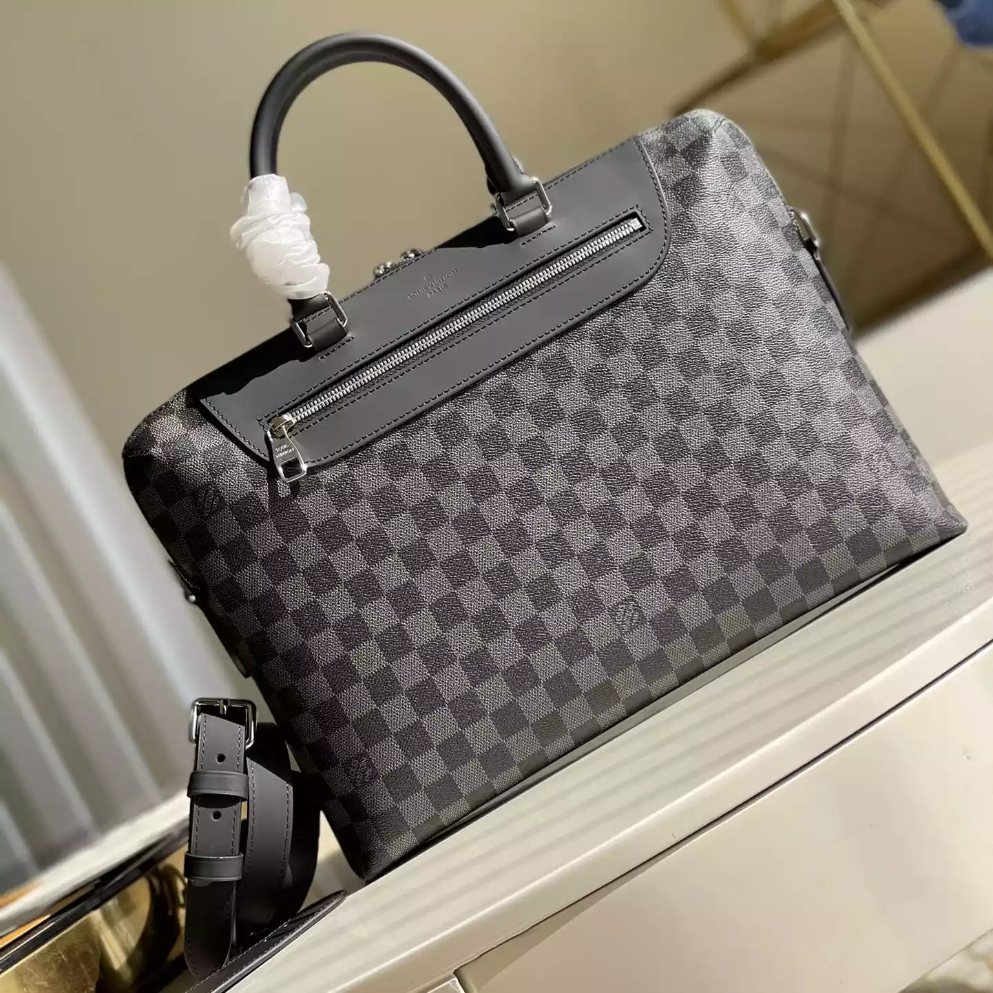 PORTE DOCUMENTS JOUR DAMIER GRAPHITE N48260 - LW324 DISCOVERY BACKPACK PM SKY BLUE MONOGRAM CANVAS