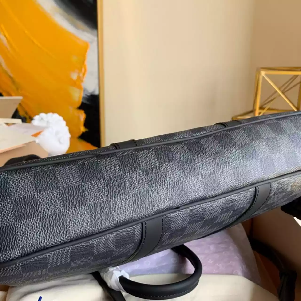 PORTE-DOCUMENTS VOYAGE DAMIER GRAPHITE CANVAS N41478 - LW327 DISCOVERY BACKPACK PM SKY BLUE MONOGRAM CANVAS