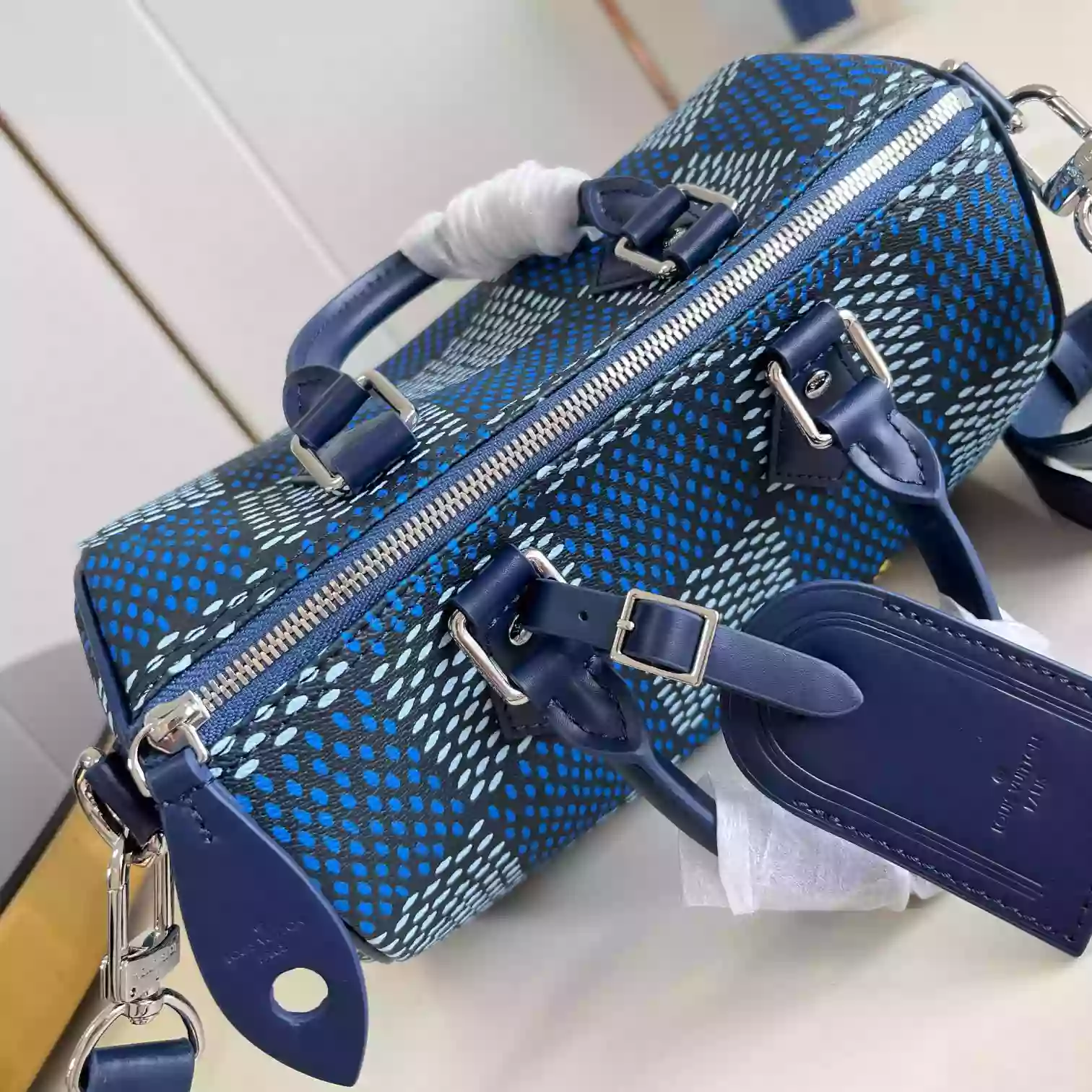 SPEEDY 25 BANDOULIERE BLUE DAMIER HERITAGE CANVAS N40691 - LW432 DISCOVERY BACKPACK PM SKY BLUE MONOGRAM CANVAS