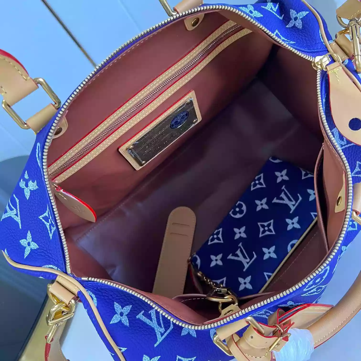 SPEEDY P9 BANDOULIERE 40 PURPLE AMETHYST M11597 - LW356 DISCOVERY BACKPACK PM SKY BLUE MONOGRAM CANVAS