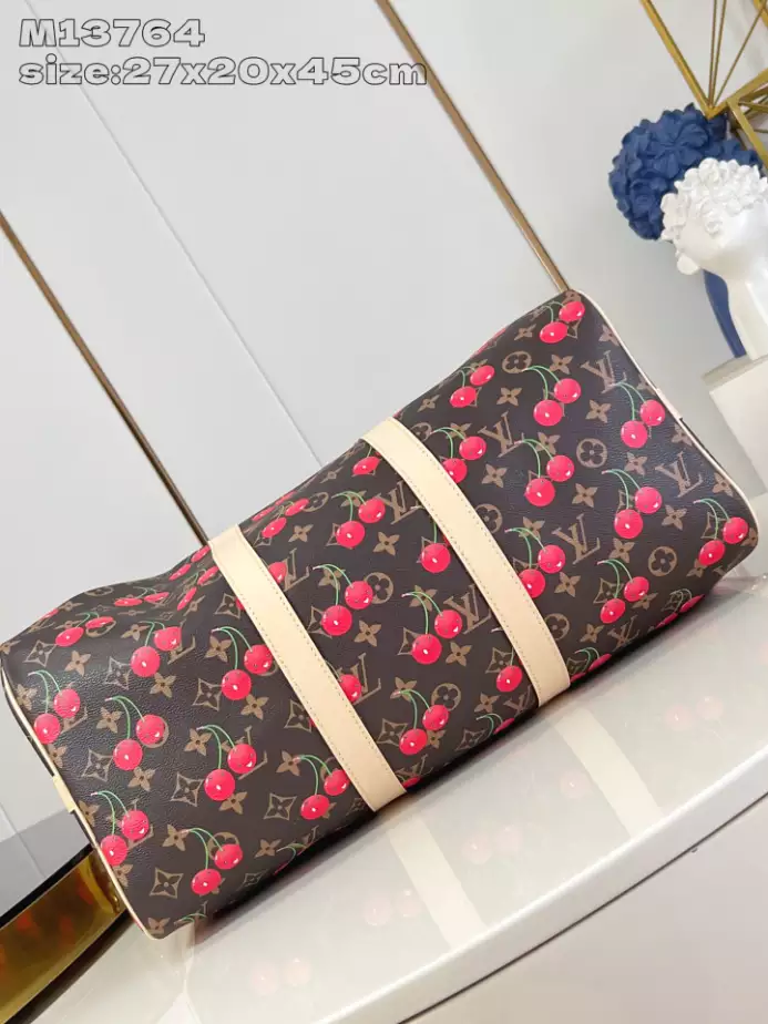 X TAKASHI MURAKAMI KEEPALL BANDOULIERE 45 BAG M13764 - LW355 DISCOVERY BACKPACK PM SKY BLUE MONOGRAM CANVAS