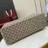 GUCCI GG CANVAS EMBLEM MAXI TOTE BAG BEIGE/BROWN 2025 - BG111 GUCCI GG CANVAS EMBLEM MAXI TOTE BAG BEIGE/BROWN 2025