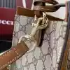 GUCCI PADLOCK GG CANVAS LARGE HANDBAG BROWN 2025 - BG107 GUCCI PADLOCK GG CANVAS LARGE HANDBAG BROWN 2025