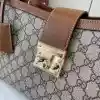 GUCCI PADLOCK GG CANVAS LARGE HANDBAG BROWN 2025 - BG107 GUCCI PADLOCK GG CANVAS LARGE HANDBAG BROWN 2025