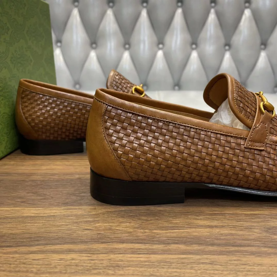 HORSEBIT LEATHER LOAFERS BROWN - GL117