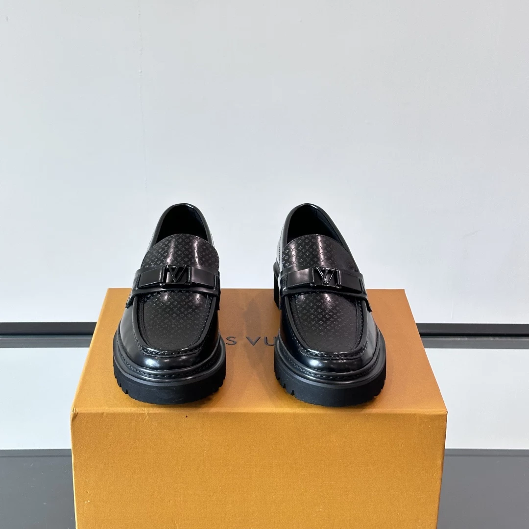 MAJOR LOAFERS BLACK LEATHER - VL042