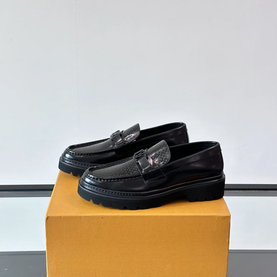 MAJOR LOAFERS BLACK LEATHER - VL042