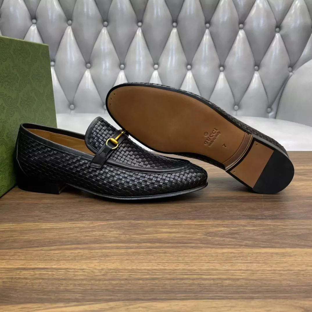 MEN'S HORSEBIT LOAFERS BLACK - GL116