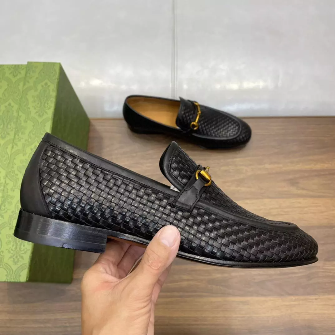 MEN'S HORSEBIT LOAFERS BLACK - GL116