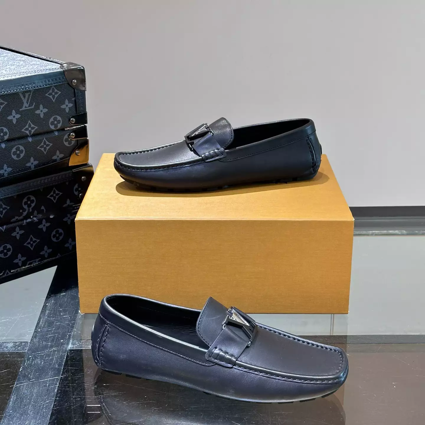 MONTE CARLO MOCASSIN IN BLACK - VL044