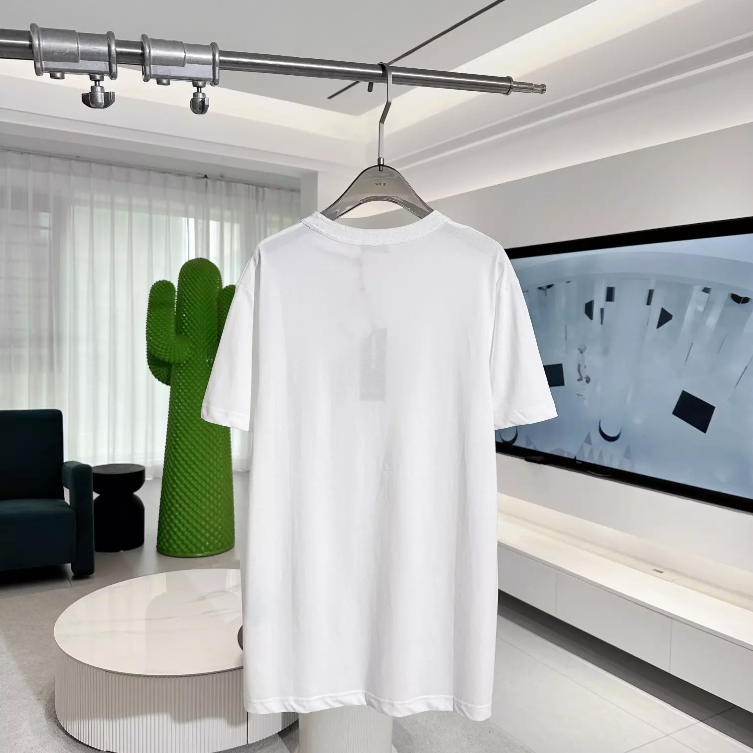 DI0RLING T-SHIRT, REGULAR FIT WHITE COTTON JERSEY - DOT031