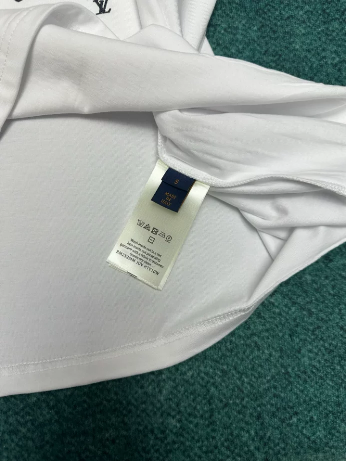 LOUIS VUITTON T-SHIRT - LVTS090 Damier Jacquard Short-Sleeved Crewneck - LVTS089