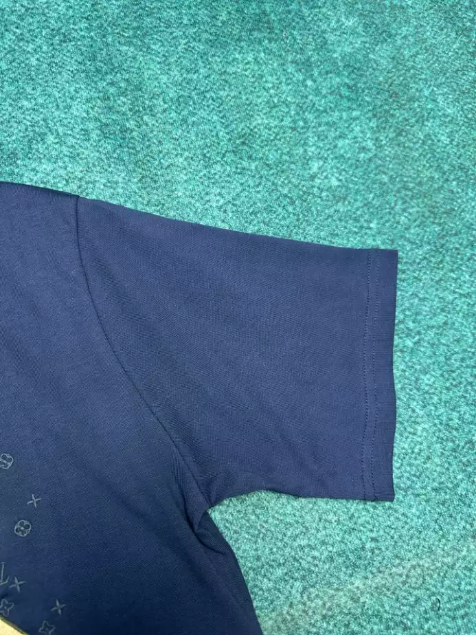 LOUIS VUITTON T-SHIRT - LVTS091 Damier Jacquard Short-Sleeved Crewneck - LVTS089