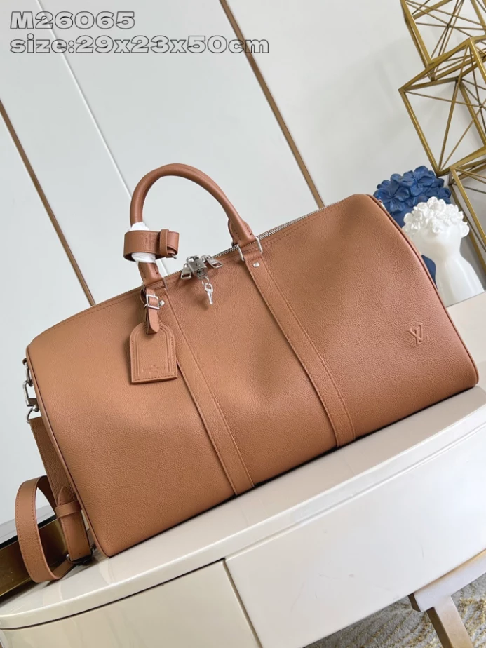 LOUIS VUITTON KEEPALL BANDOULIÈRE 50 - LW456 DISCOVERY BACKPACK PM SKY BLUE MONOGRAM CANVAS